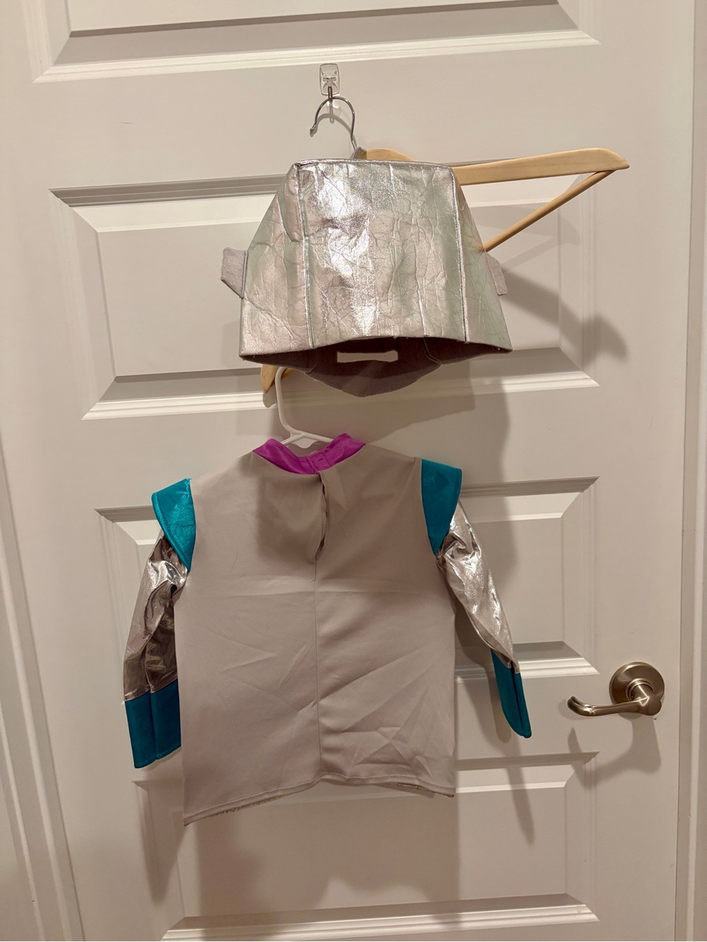 Target Silver Robot Costume Top with Teal and Purple Accents - Picture 4 of 4